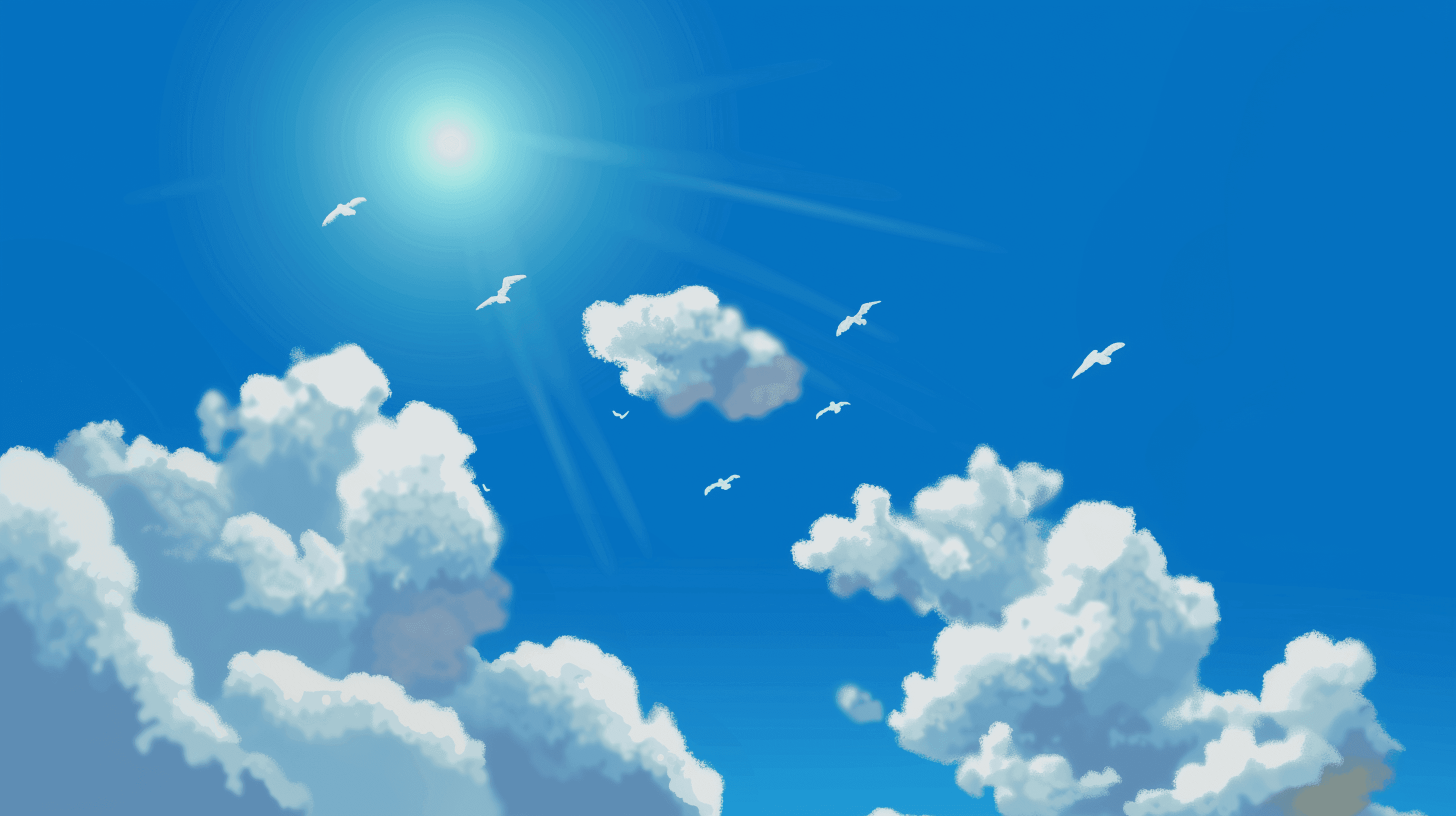 Soft gradient sky background